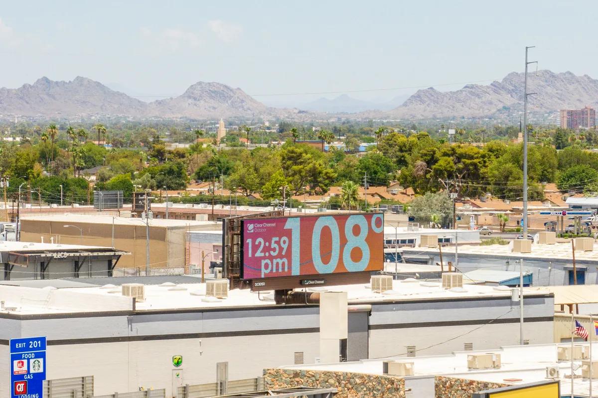 Phoenix during an extreme heat day